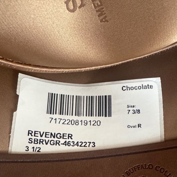 Stetson Chocolate Brown Revenger Cowboy Hat - Picture 7 of 7